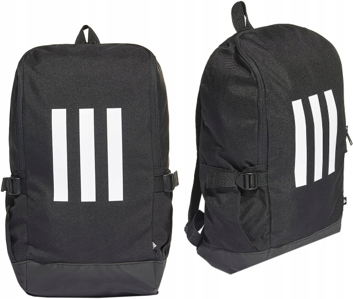 Batoh adidas černý pro mládež, tři popruhy, dvě školní komory, každodenní použití