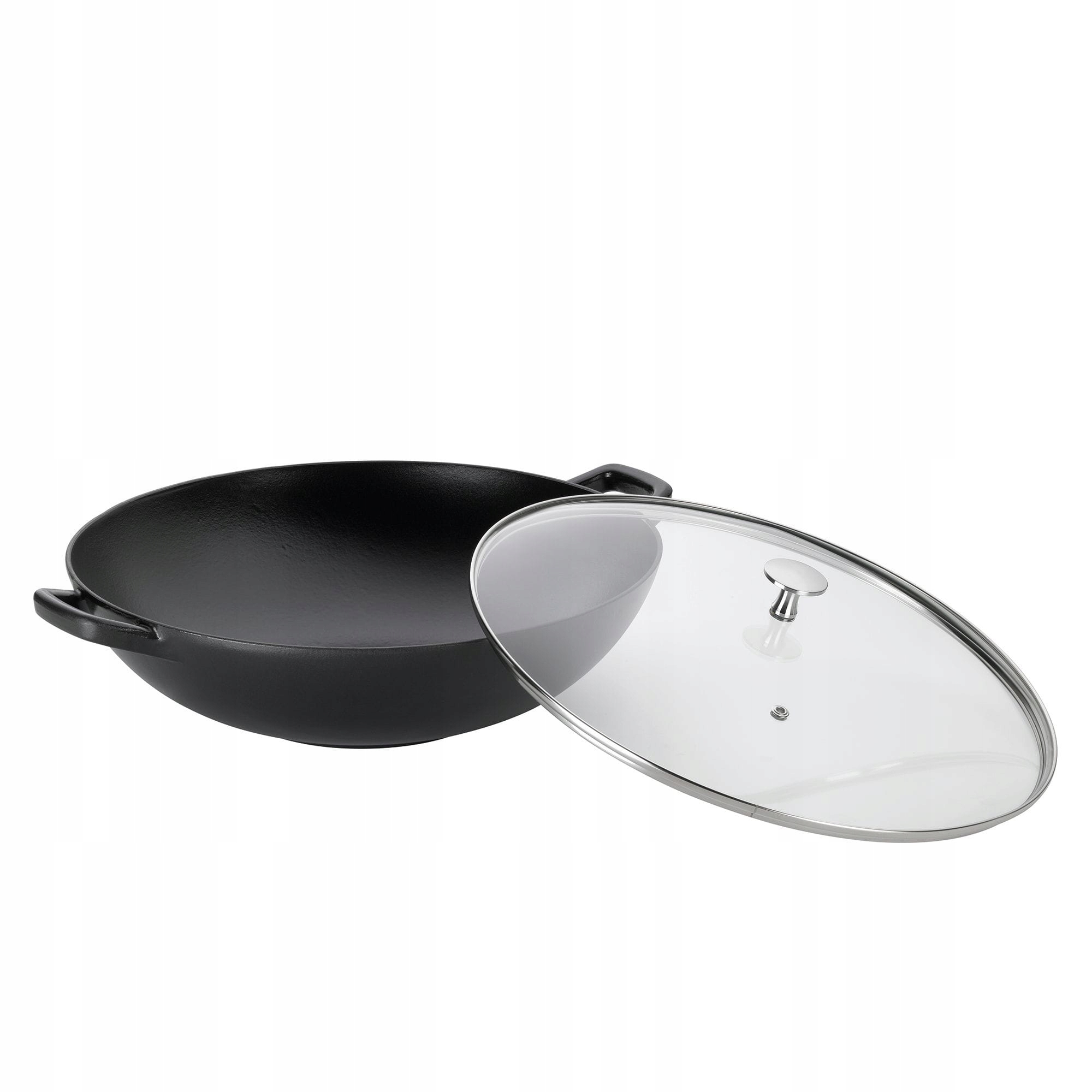 Wok ze szklaną pokrywą Kela, żeliwo emaliowane Typ powłoki emaliowana