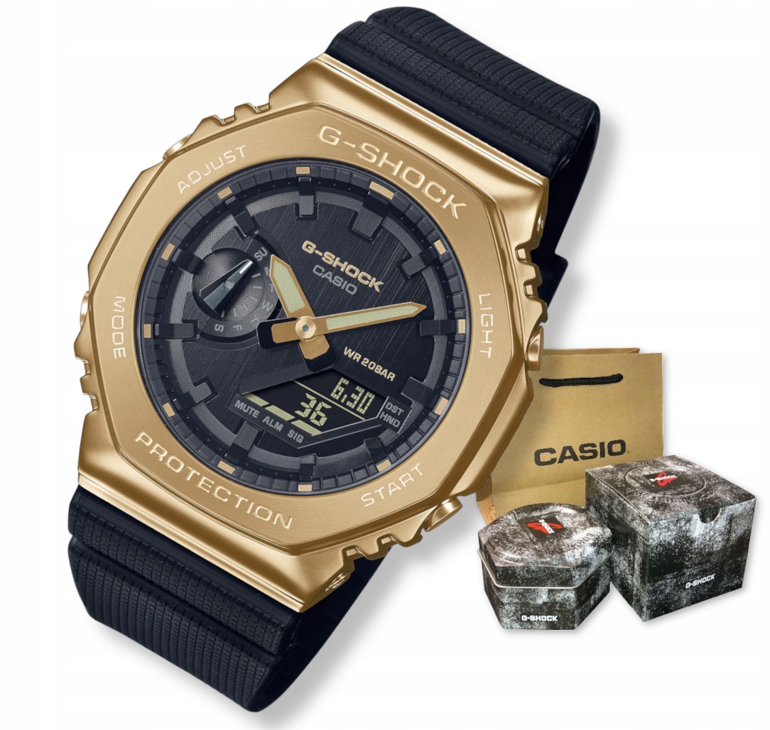 pánské hodinky z oceli s ocelovým řemínkem Casio G-Shock Gravírování bonus