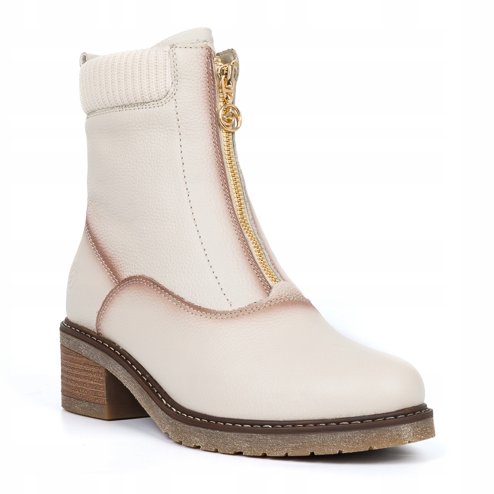 Dámské kotníkové boty Remonte D1A80-80 béžové zateplené na podpatku vel. 38 Sellecti