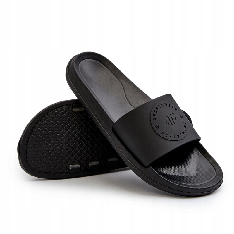 4F Męskie Klapki Na Basen 4FMM00FFLIM047A-20S Czarne 42