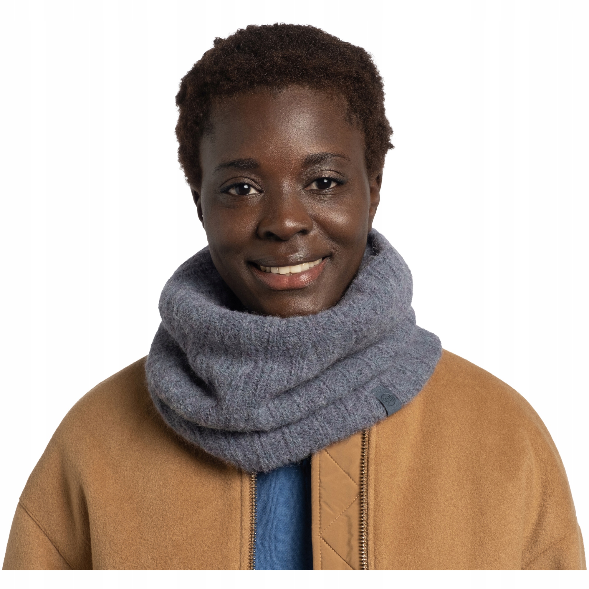 Bandana Buff Knitted Neckwarmer Nerla Water one size