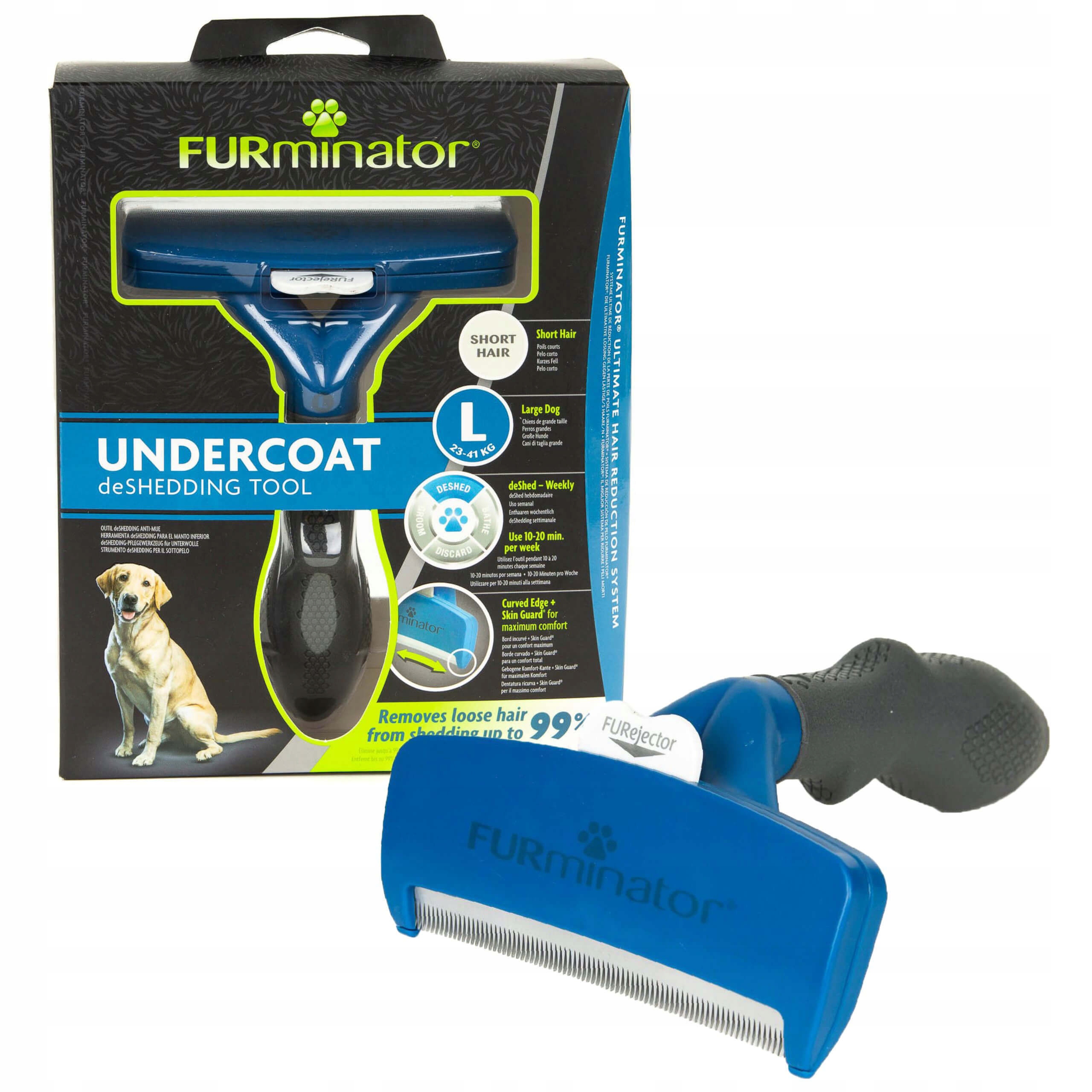 

Furminator dla psów krótkowłosych labrador Large