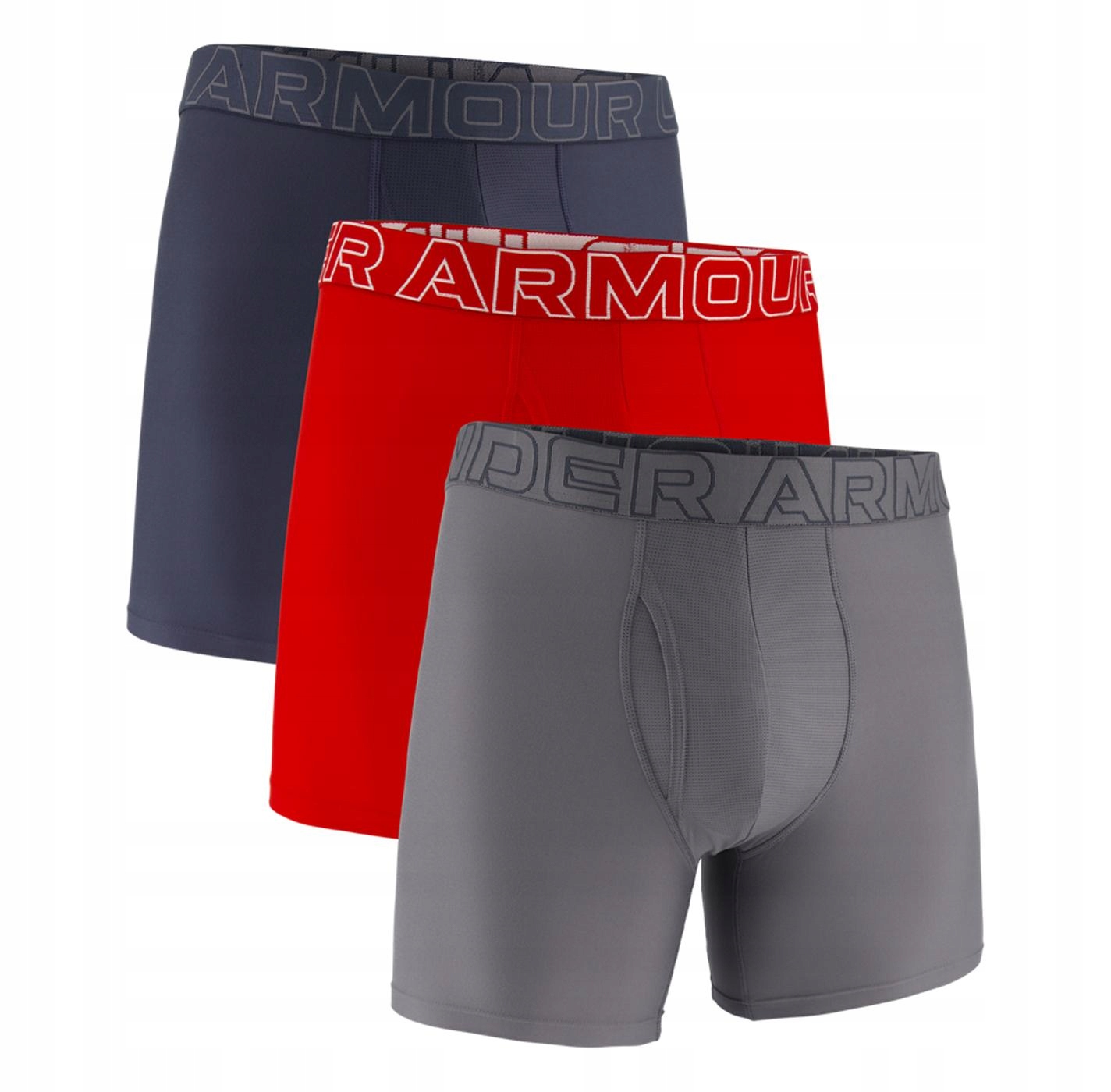 Męskie Bokserki Ua Performance Tech Solid 6'' 3P