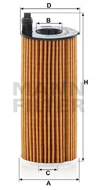 HU6014/1Z MANN FILTR OLEJU Producent części Mann-Filter