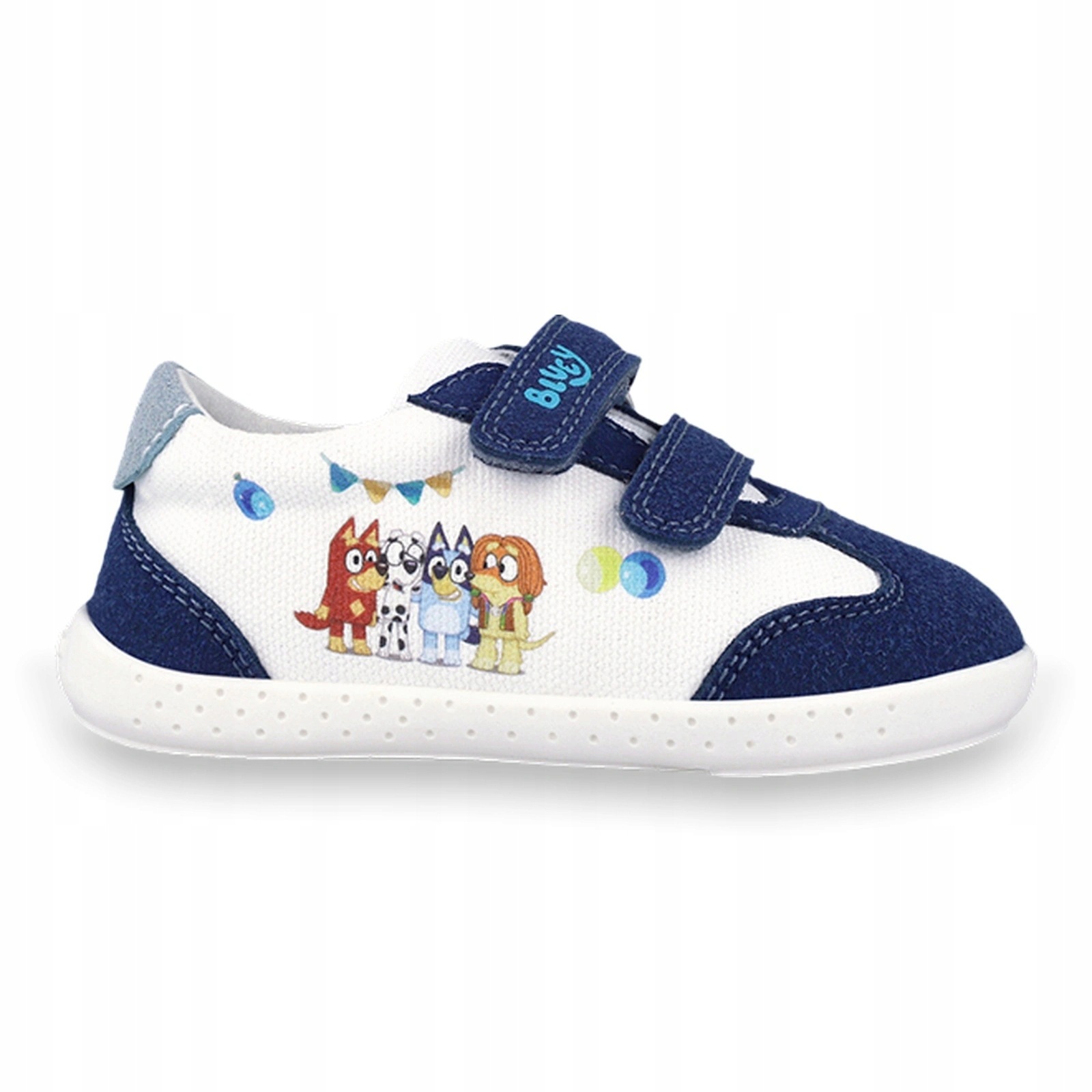 Buty barefoot lekkie dziecięce Garvalin Bluey Pique Blanco Y Petrol 25