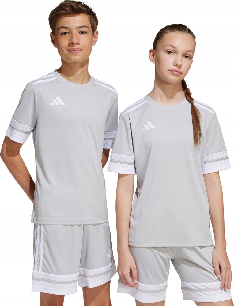 Koszulka Dla Dzieci Adidas Squadra 25 Jasnoszara JJ0061 r 152cm