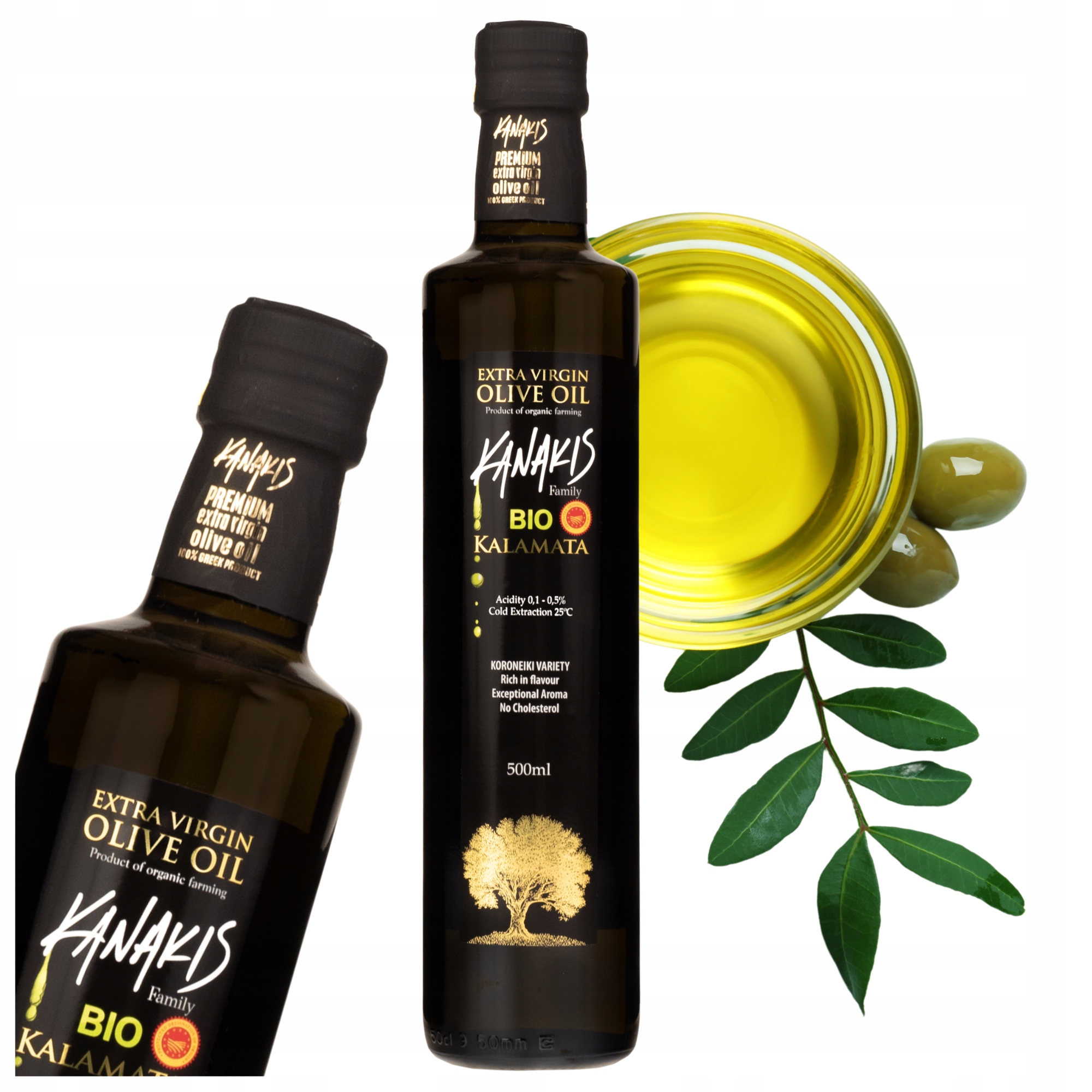 Levně Extra panenský Bio řecký olivový olej na smažení na Pizzu oceněný 0,5 l