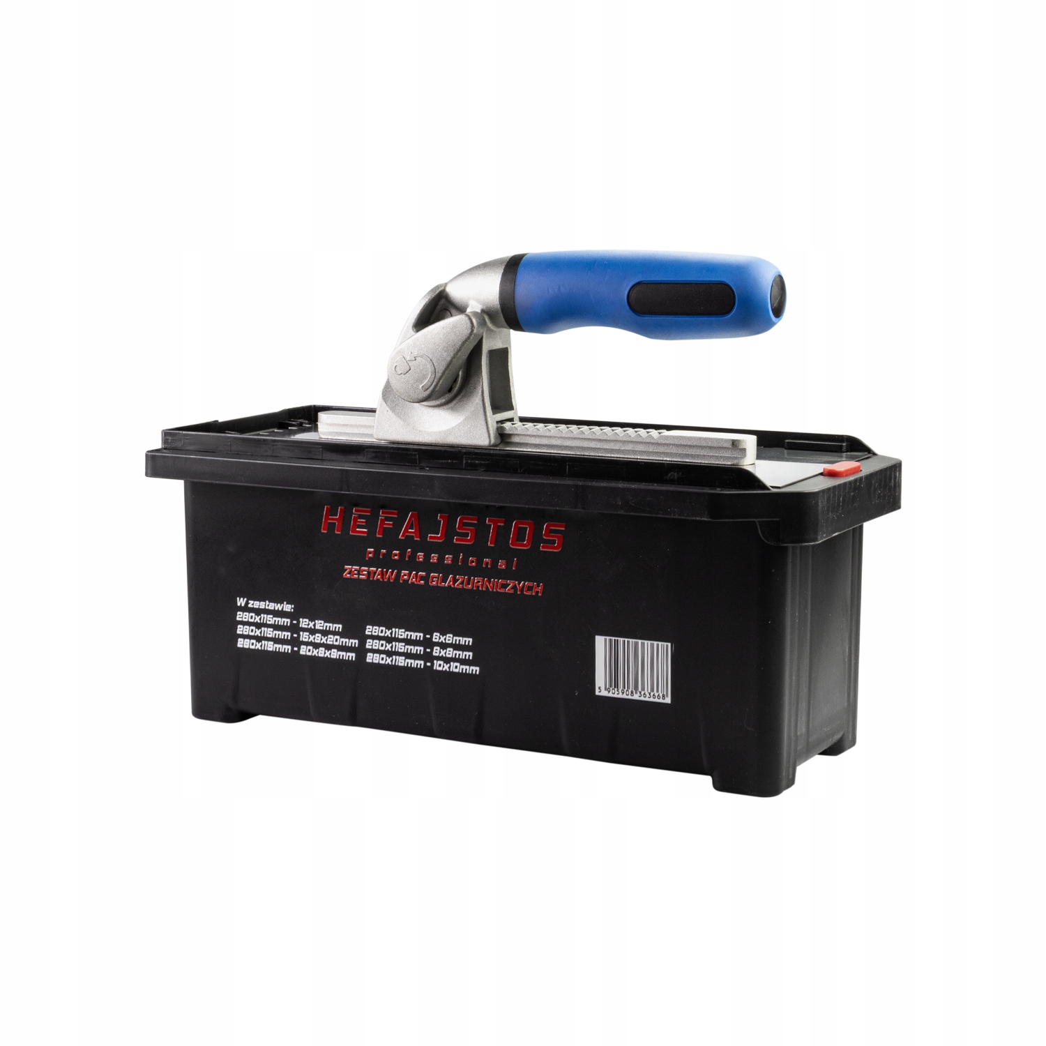 Zestaw pac glazurniczych z wymienną rączką Hefajstos