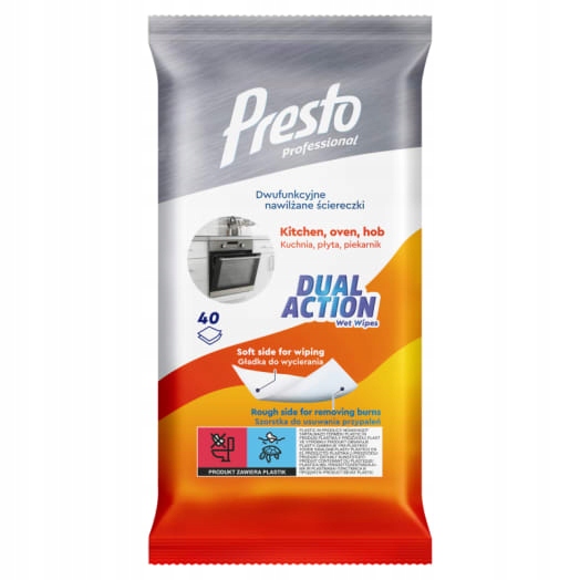 Levně 5 x Presto Hospodářské utěrky na sporáky a trouby 40 ks
