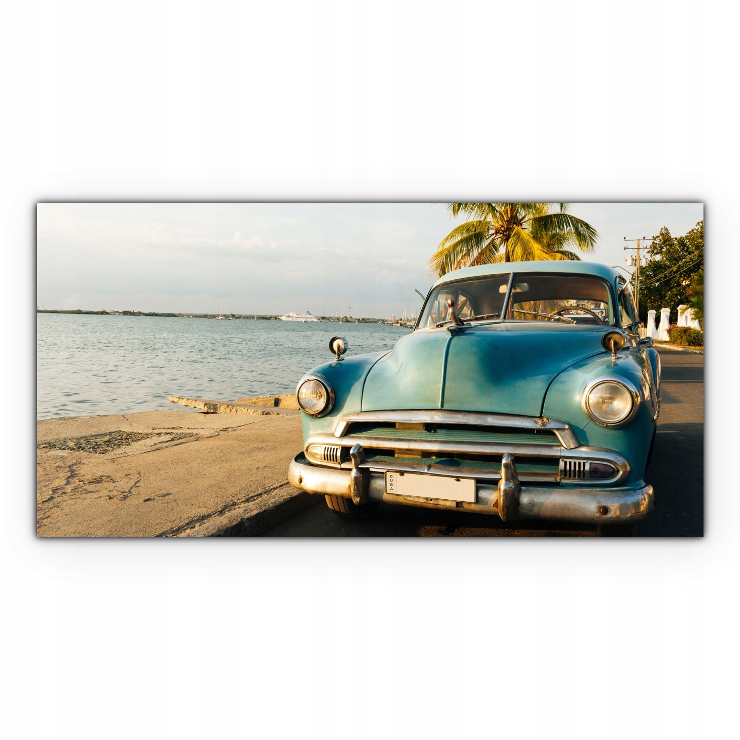 

Obraz Canvas dekoracja 120x60 Auto na Plaży Woda