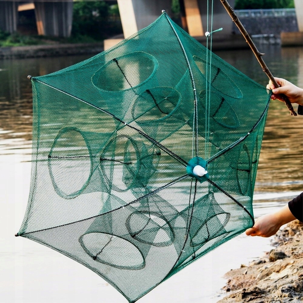 SIATKA WĘDKARSKA PARASOLKA SKŁADANA ROZKŁADANA ŻYWCA RAK KRAB HOMAR 12OTWÓR EAN (GTIN) 5408043665