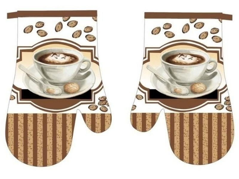 

Rękawice Kuchenne Z Magnesem Kawa Cappuccino 2 Szt