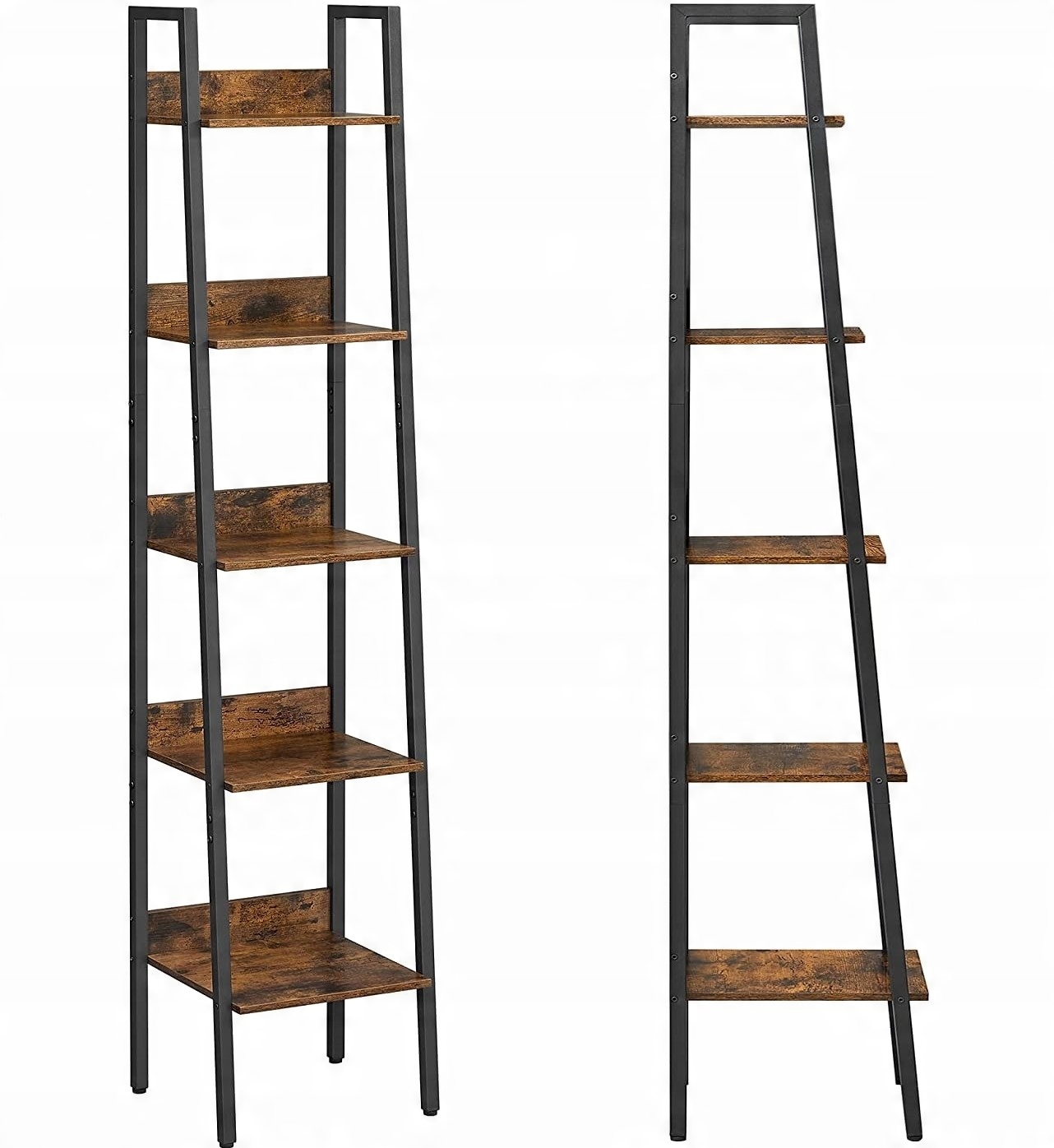 

Regał Drabinowy, 5x Półka, Szafka Na Książki Loft
