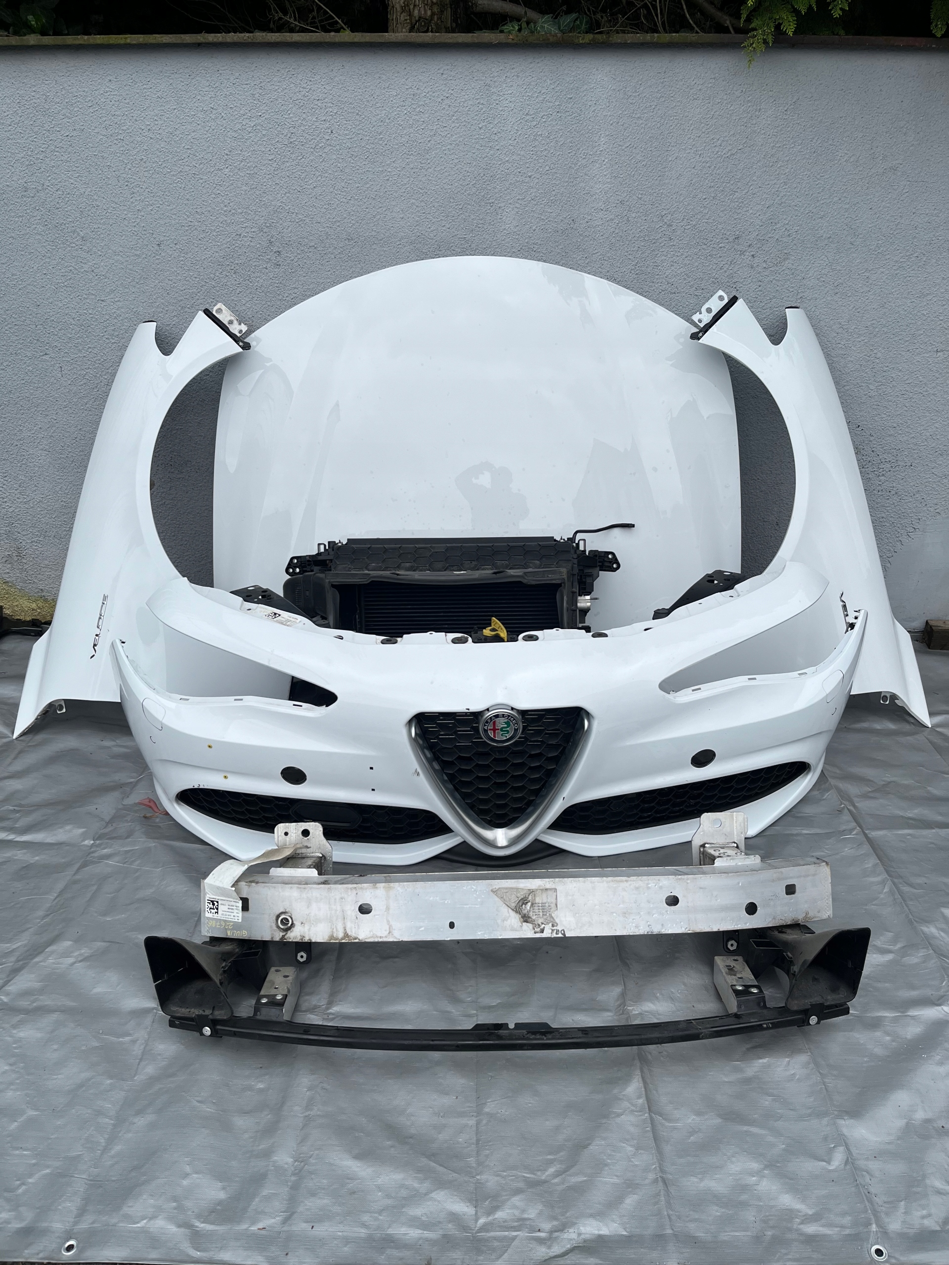 ALFA ROMEO GIULIA VELOCE ZDERZAK MASKA PRZÓD KOMPLET 2017-