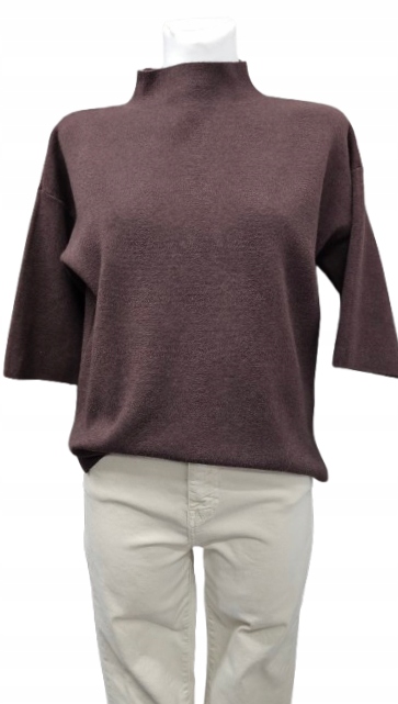 Krabicový Svetr S Viskózou Dolce Piccante – čokoláda – Premium Italia