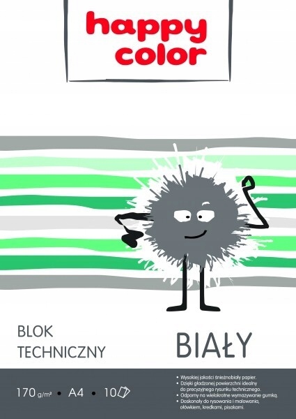 

Blok papier techniczny A4 170g 10 ark.