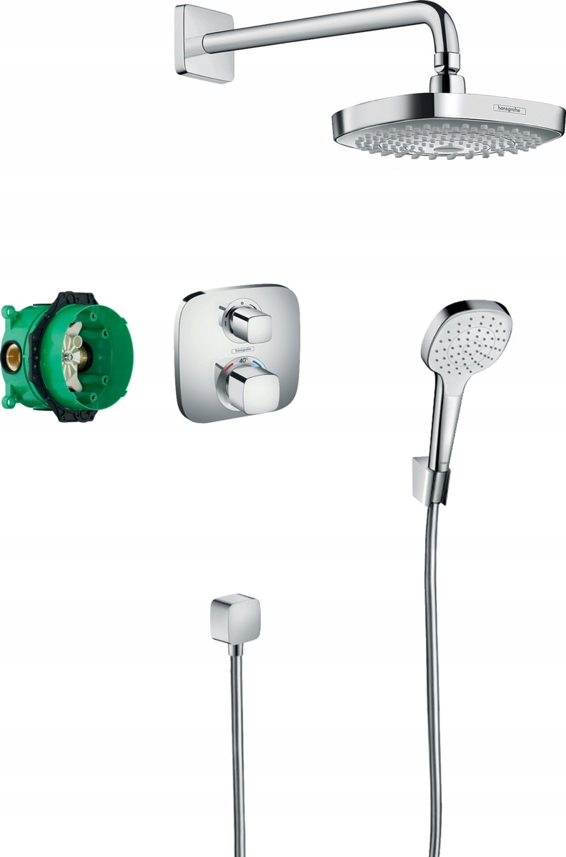 Hansgrohe Croma Select E Podtynkowy termostat chrom 27294000