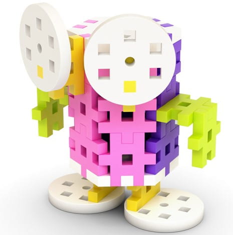 KLOCKI KONSTRUKCYJNE Wafle MELI Constructor Pink 100 el. Typ wafle