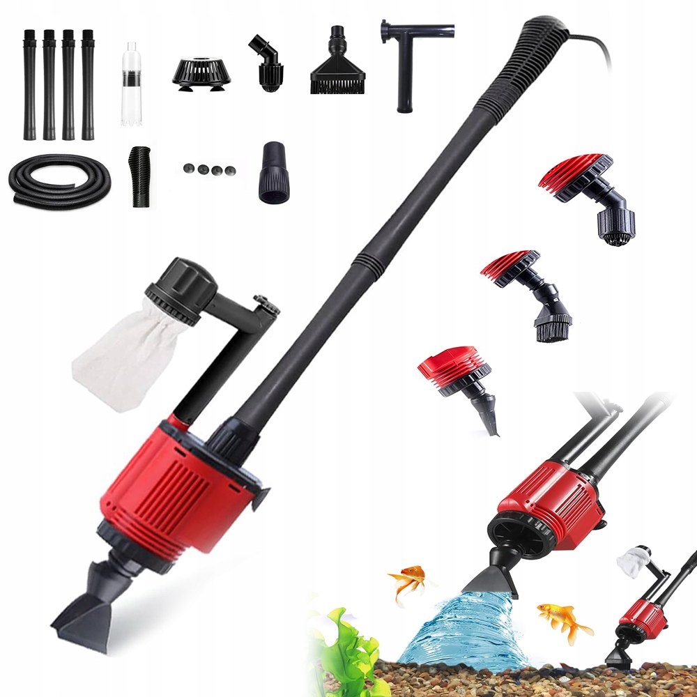 Levně Elektrický Vysavač Do Akvária 6V1 Pro Velké I Malé Nádrže