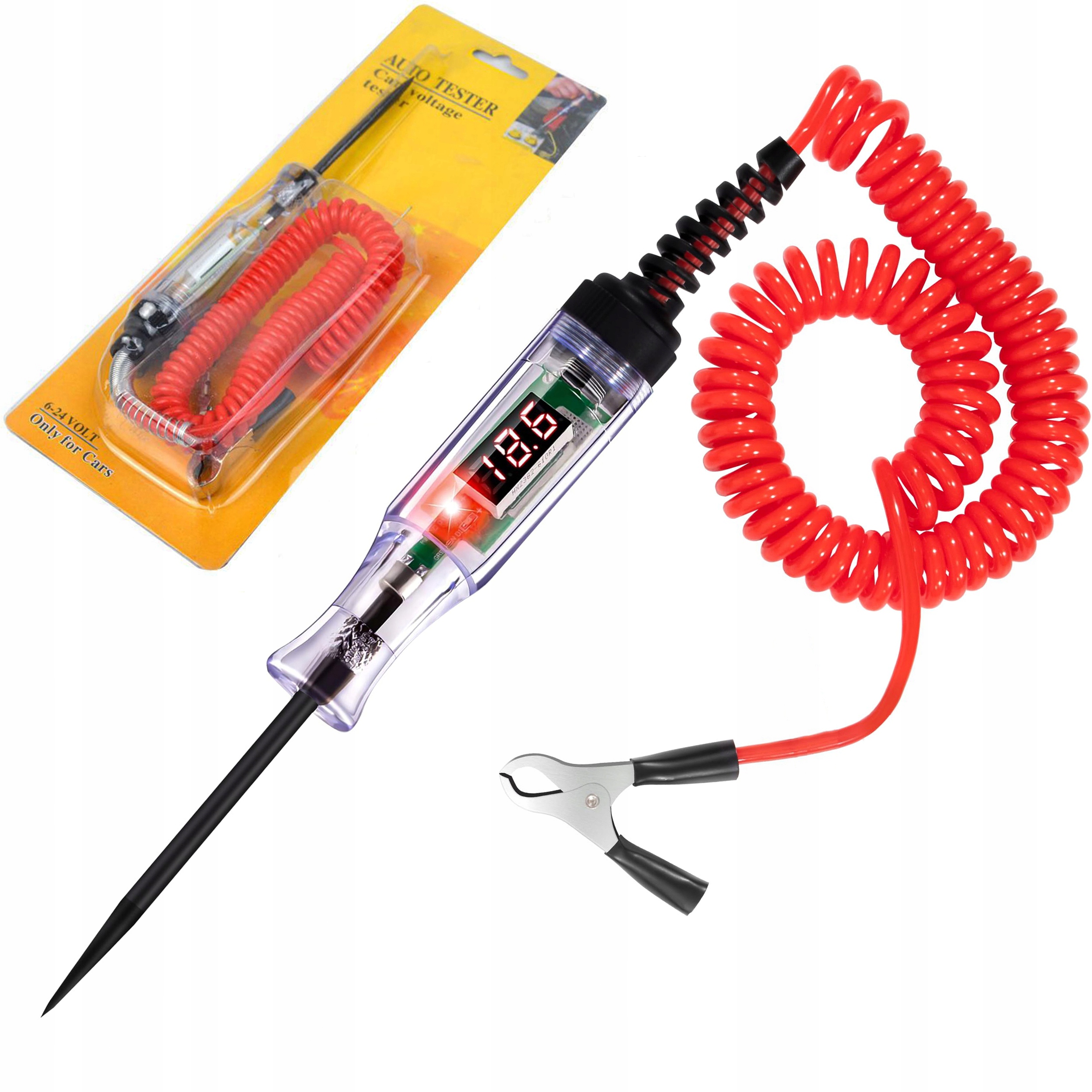 Tester Obwodów 3-120V DC Samochodowy Cyfrowy Led Uniwersalny
