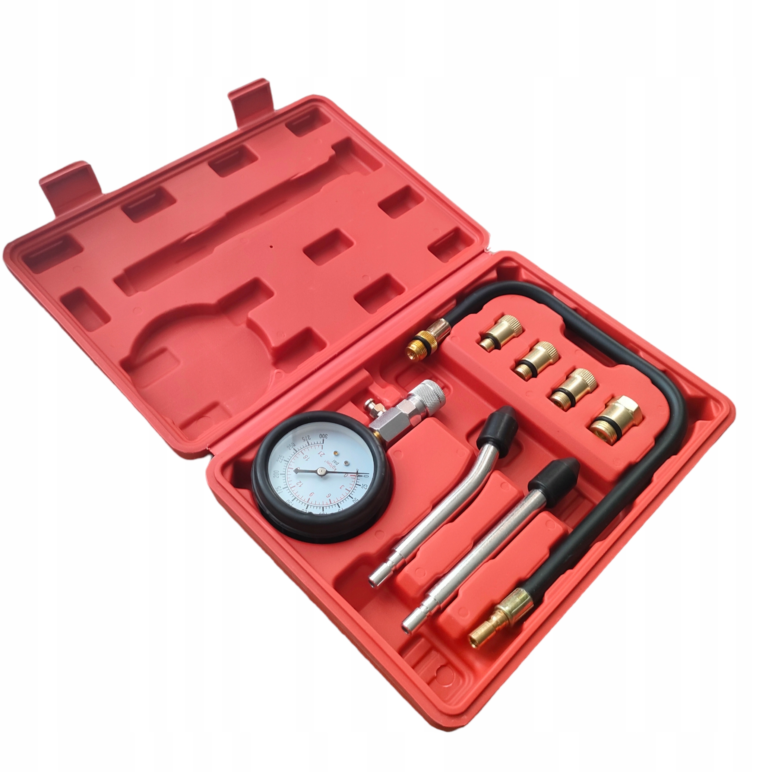 TESTER Miernik KOMPRESJI CYLINDRÓW MANOMETR BENZYNA 20bar Waga produktu z opakowaniem jednostkowym 0.159 kg