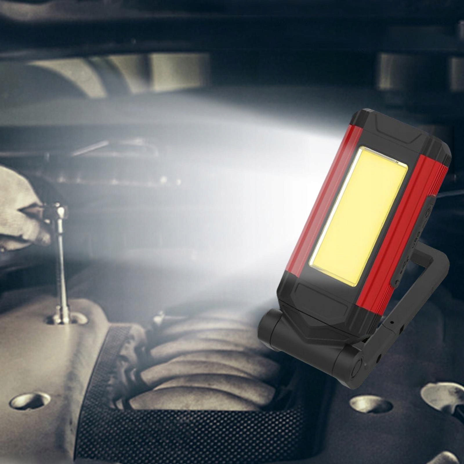 Work Light with Base Rechargeable Floodlight with 5 Light Folding Model Red EAN (GTIN) 0784000234503