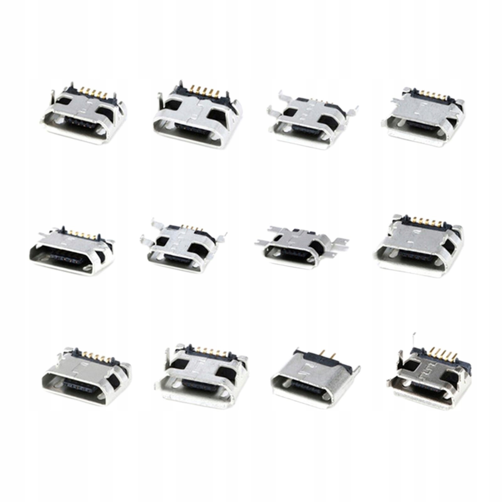 Freneci Zestaw 362 żeńskich gniazd Micro USB 5Pin Długość kabla 0 m