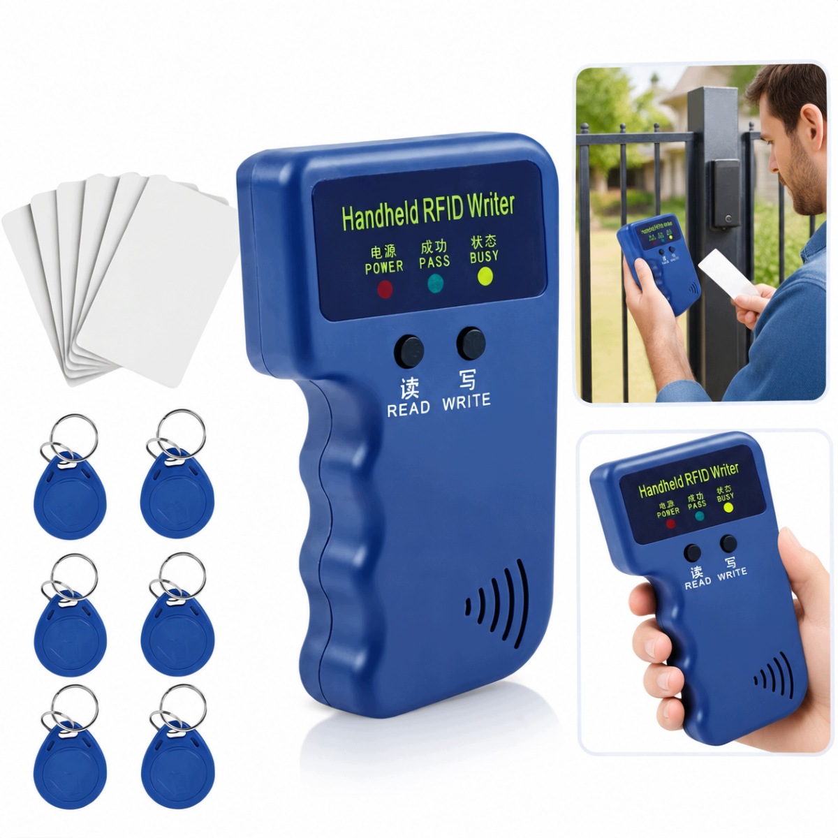 Kopiarka Programatora Kart Rfid Unique 125 Khz 6X Brelok 6X Karta