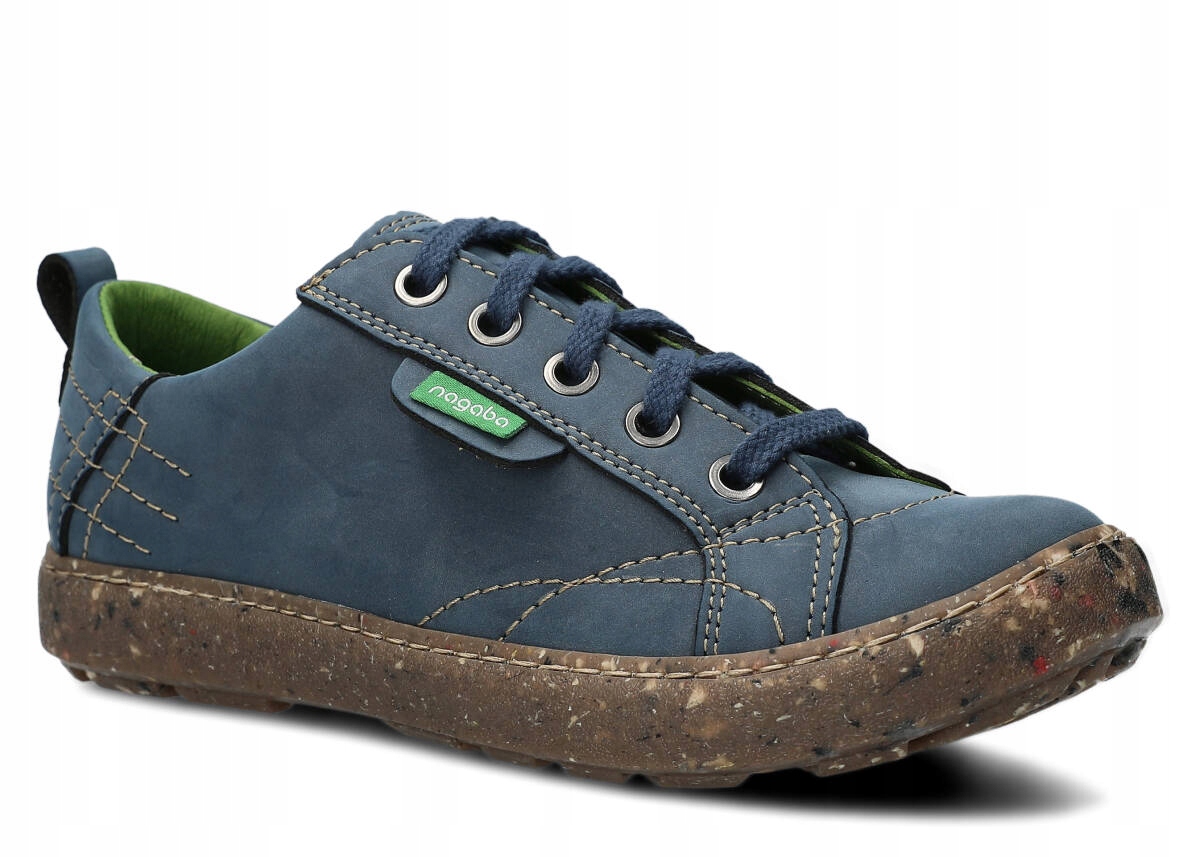 Nagaba 243 Námořnická Modrá Nubuk Vegan Dámské Polobotky Velikost 37