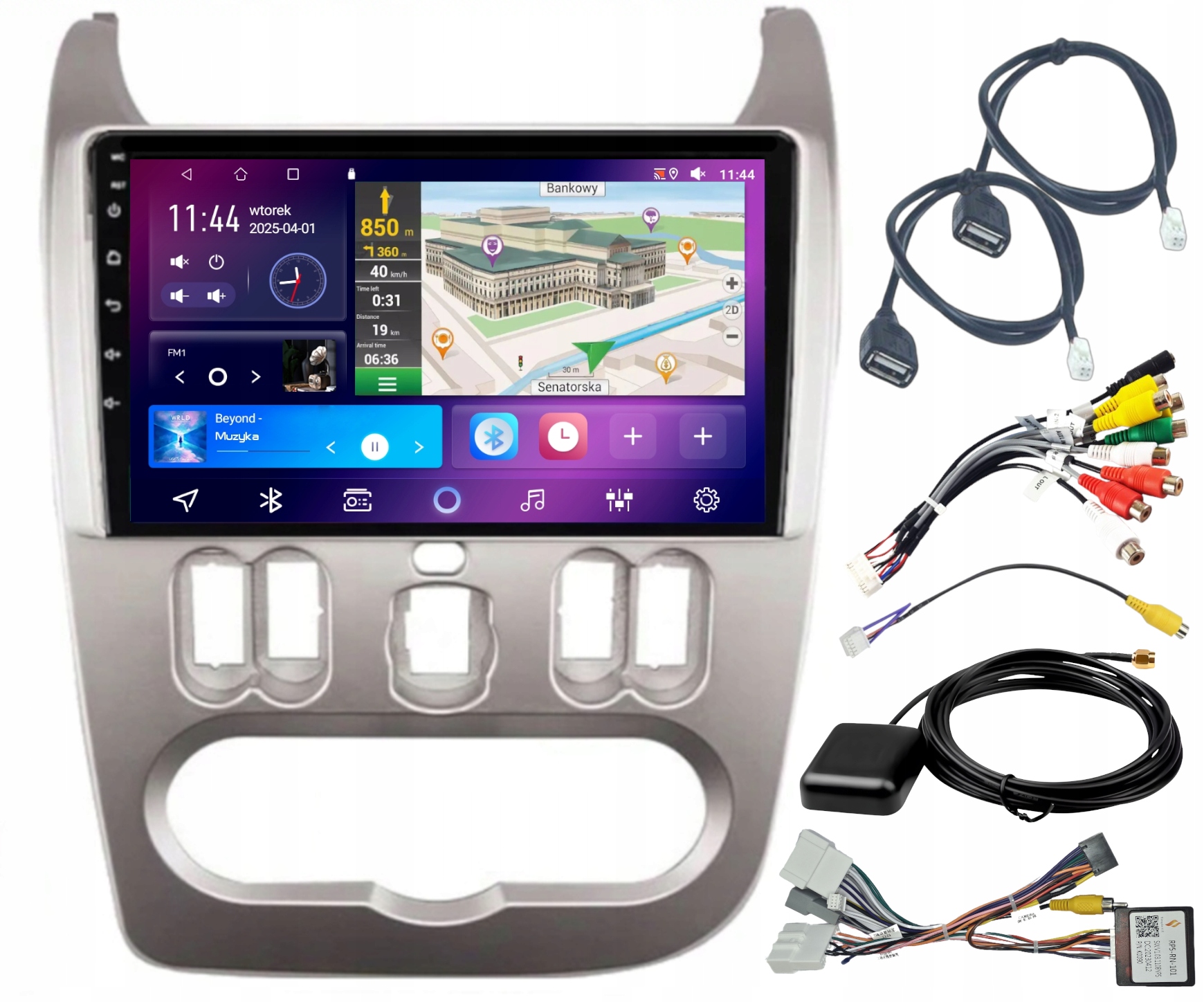 Autorádio Gps Android Dacia Sandero 2007-2011 Carplay Wifi 4GB 64GB