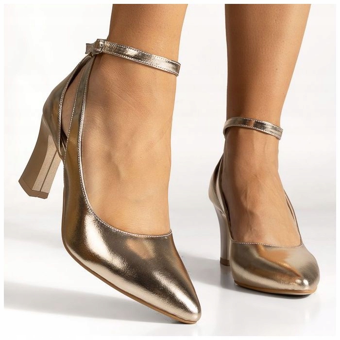 Zlaté Lesklé Svatební Lodičky Na Svatební Hostina Výřezy Sponka Butdam 37