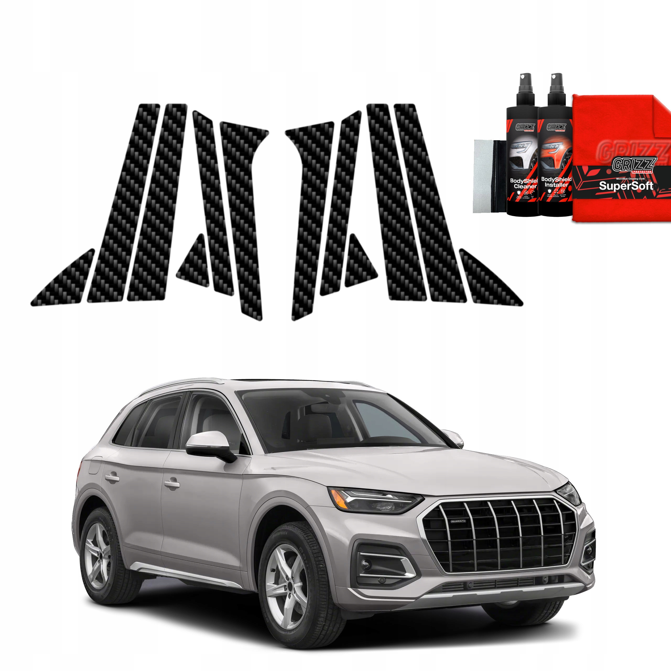 12v1 Fólie na sloupky pro Audi Q5 (2020-2025)
