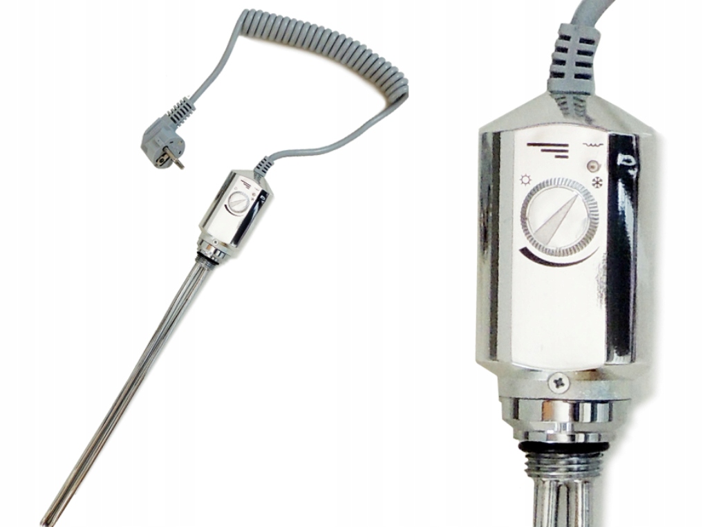 Ohřívač Pro Koupelnový Radiátor Chrom 1200W Gwarant