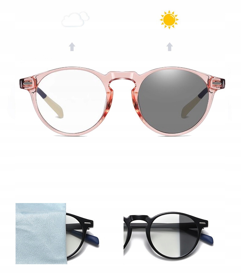 2v1 Sluneční brýle pro Počítač Fotochromové