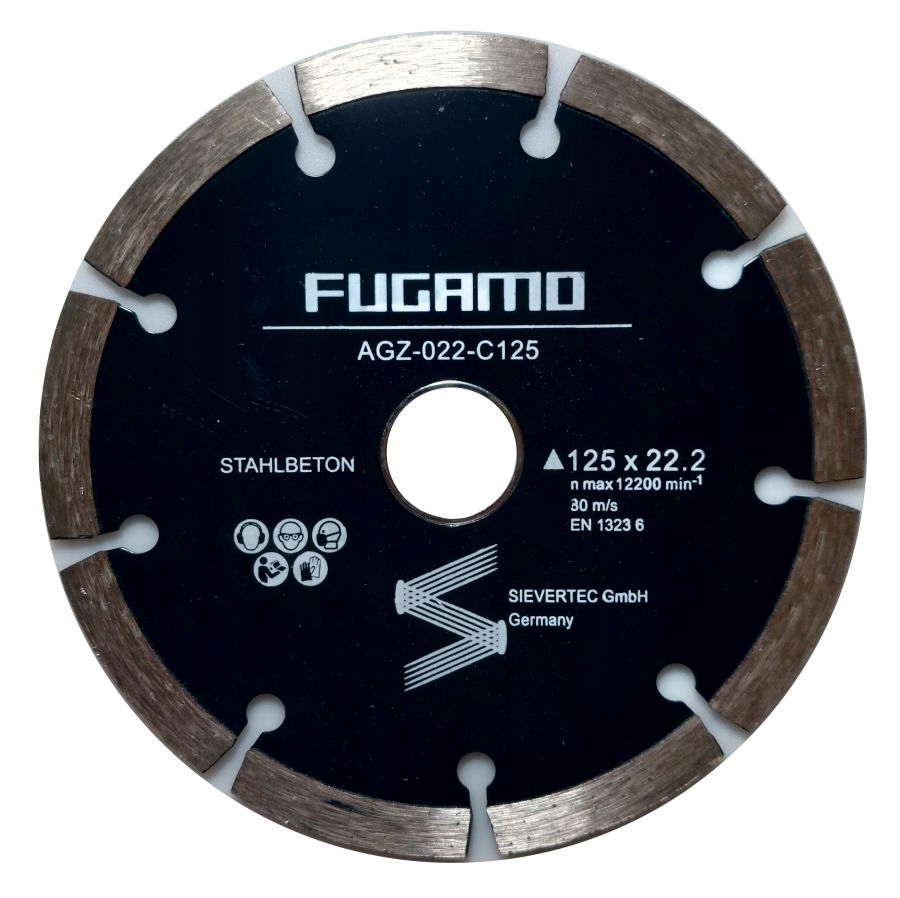 

Tarcza Diamentowa 125x22,2 MM Do Betonu Fugamo