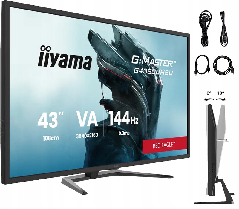 Monitor gamingowy iiyama G-Master G4380UHSU-B2 43 4K Va Led 0,3ms 144Hz