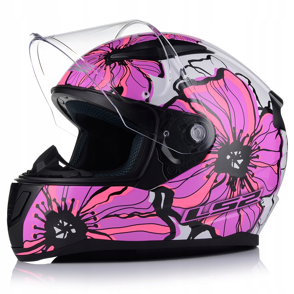 LS2 FF353 RAPID II POPPIES ROZOWY