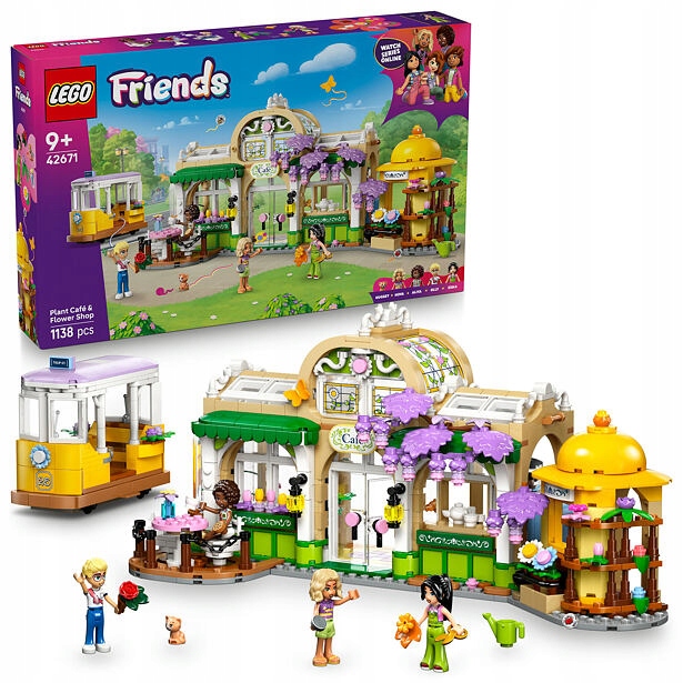 Lego Friends 42671 Kavárna plná rostlin a květinářství