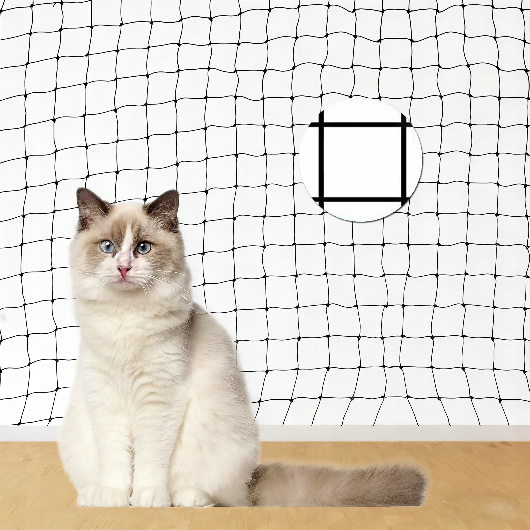 Levně Síťka Pro Kočky Na Balkon, Vyztužená, Očko 2,6 cm, Řezaná Na Míru