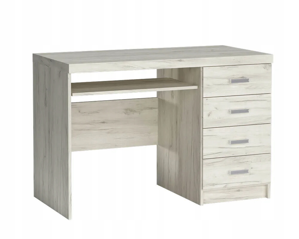 Klasický psací stůl Velaro Kabinet Kancelář Pro Mládež Kraft Bílý