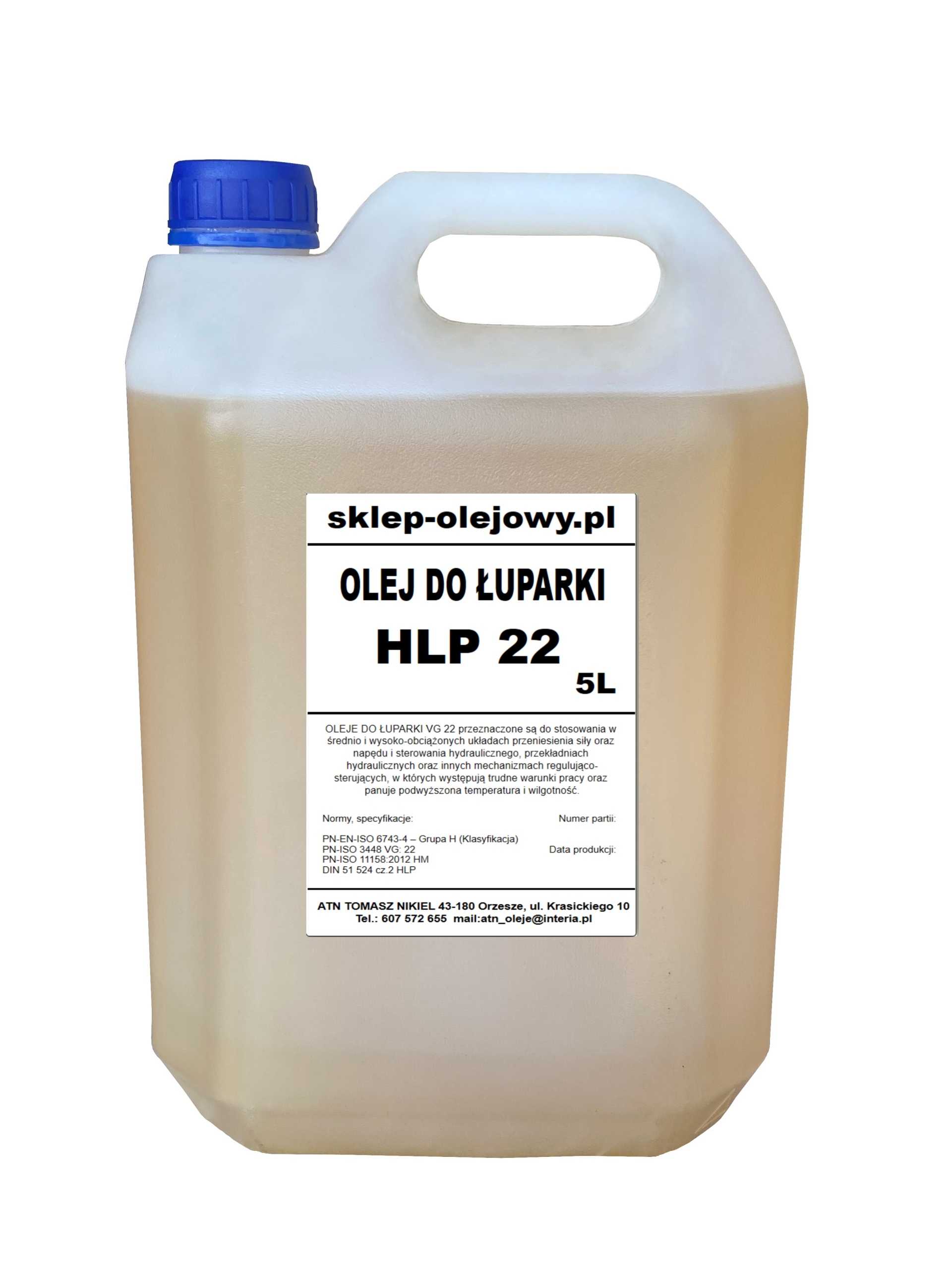 

Olej do łuparki hlp 22 5L