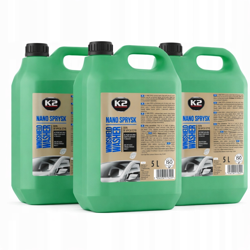 Płyn do spryskiwaczy K2 Nano Sprysk K525 letni 5 litrów 3 sztuki