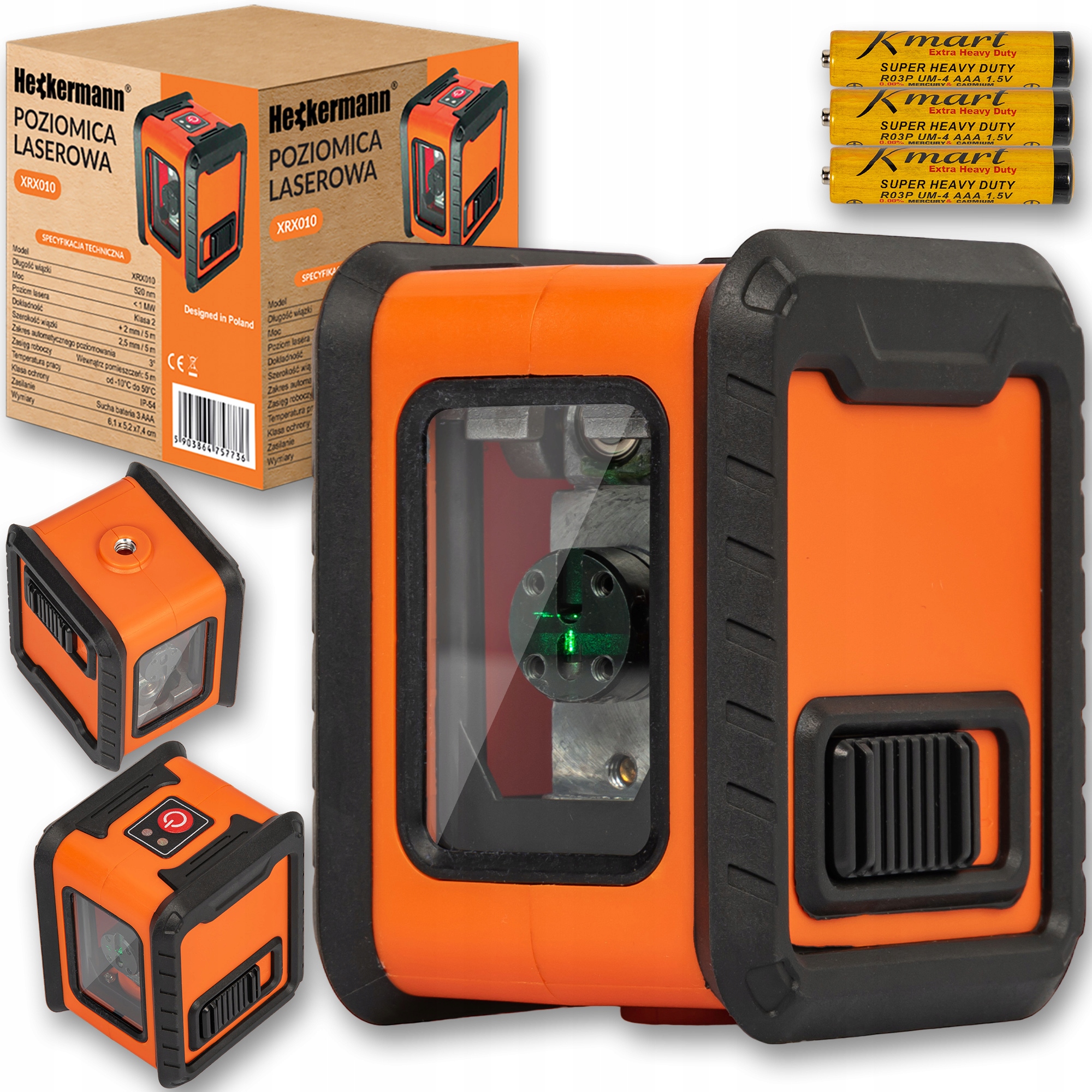 

Poziomica Laser Krzyżowy Laserowa 15M Zielony