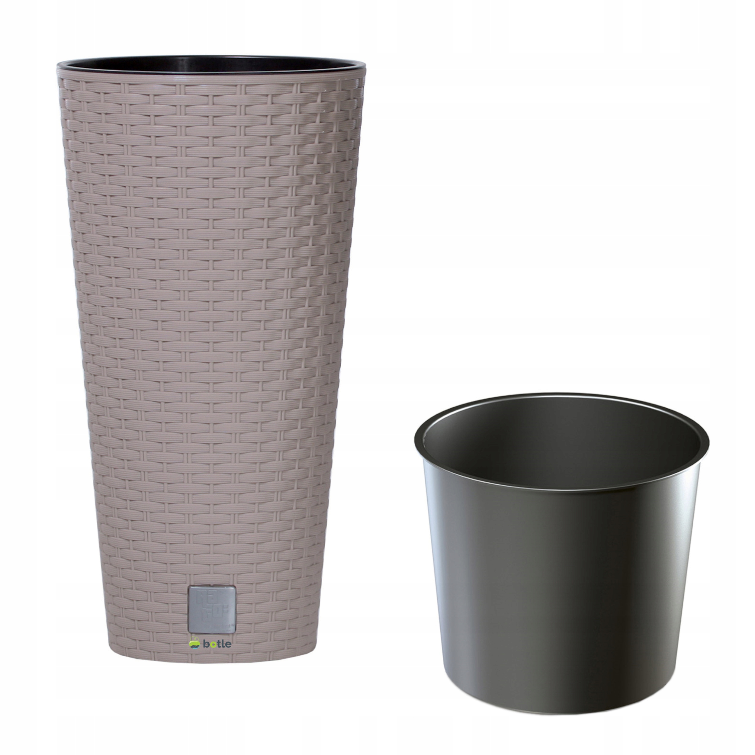 

Doniczka okrągła wysoka rattan 25x25x47cm mocca