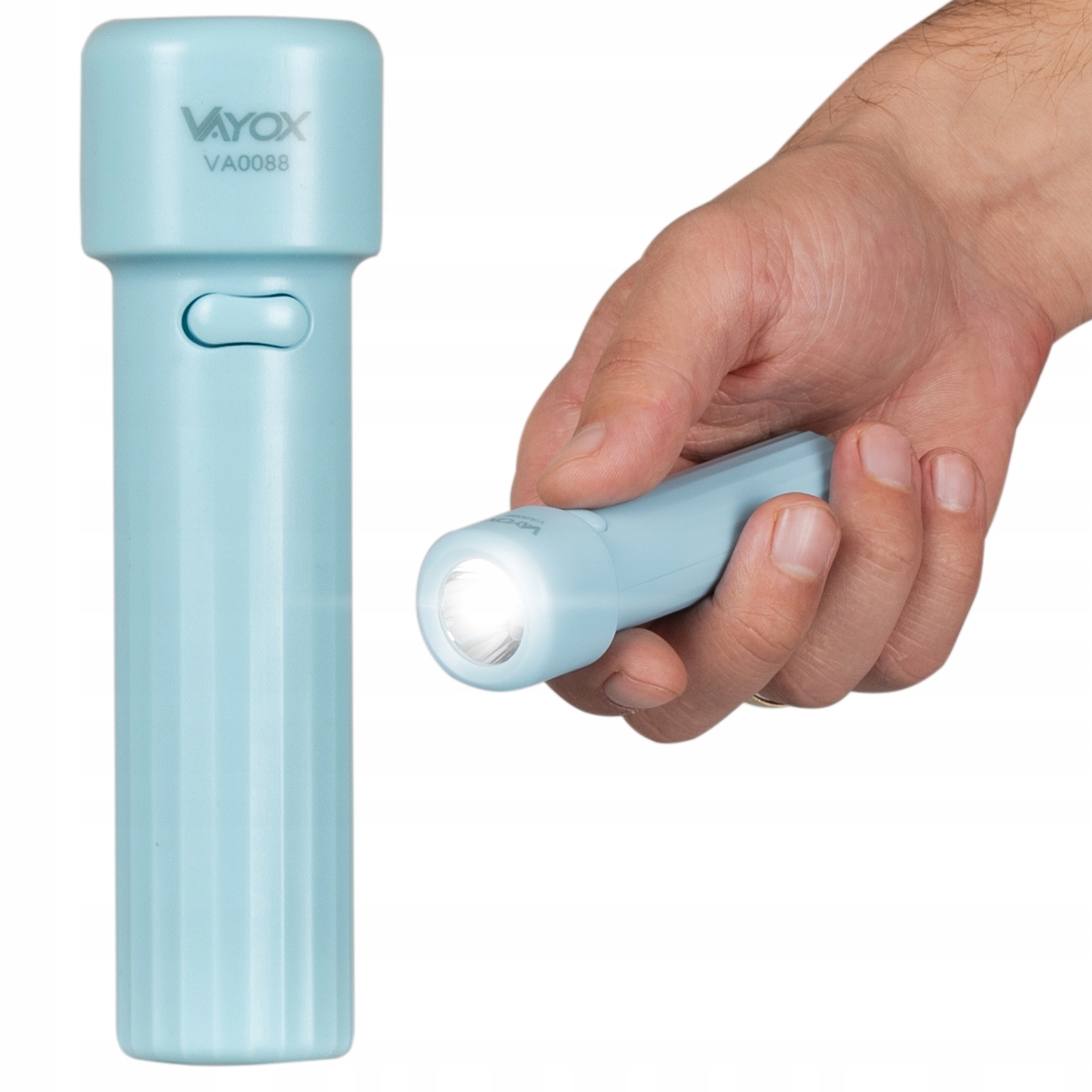 MINI LATARKA LED KIESZONKOWA TAKTYCZNA USB VAYOX