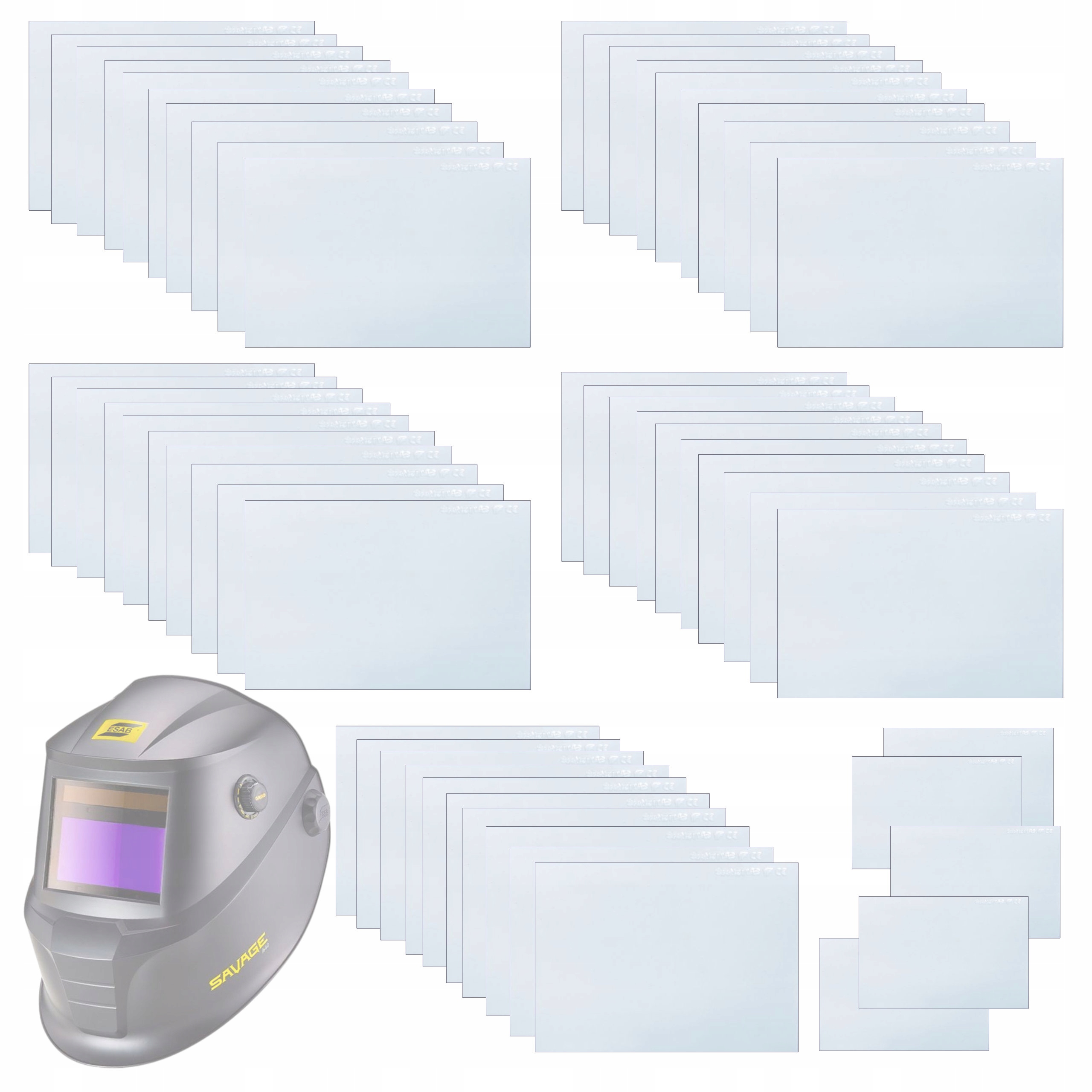 Szybki Szkło Ochronne Esab Savage A40 Warrior Tech 60 szt 93x115 i 54x104