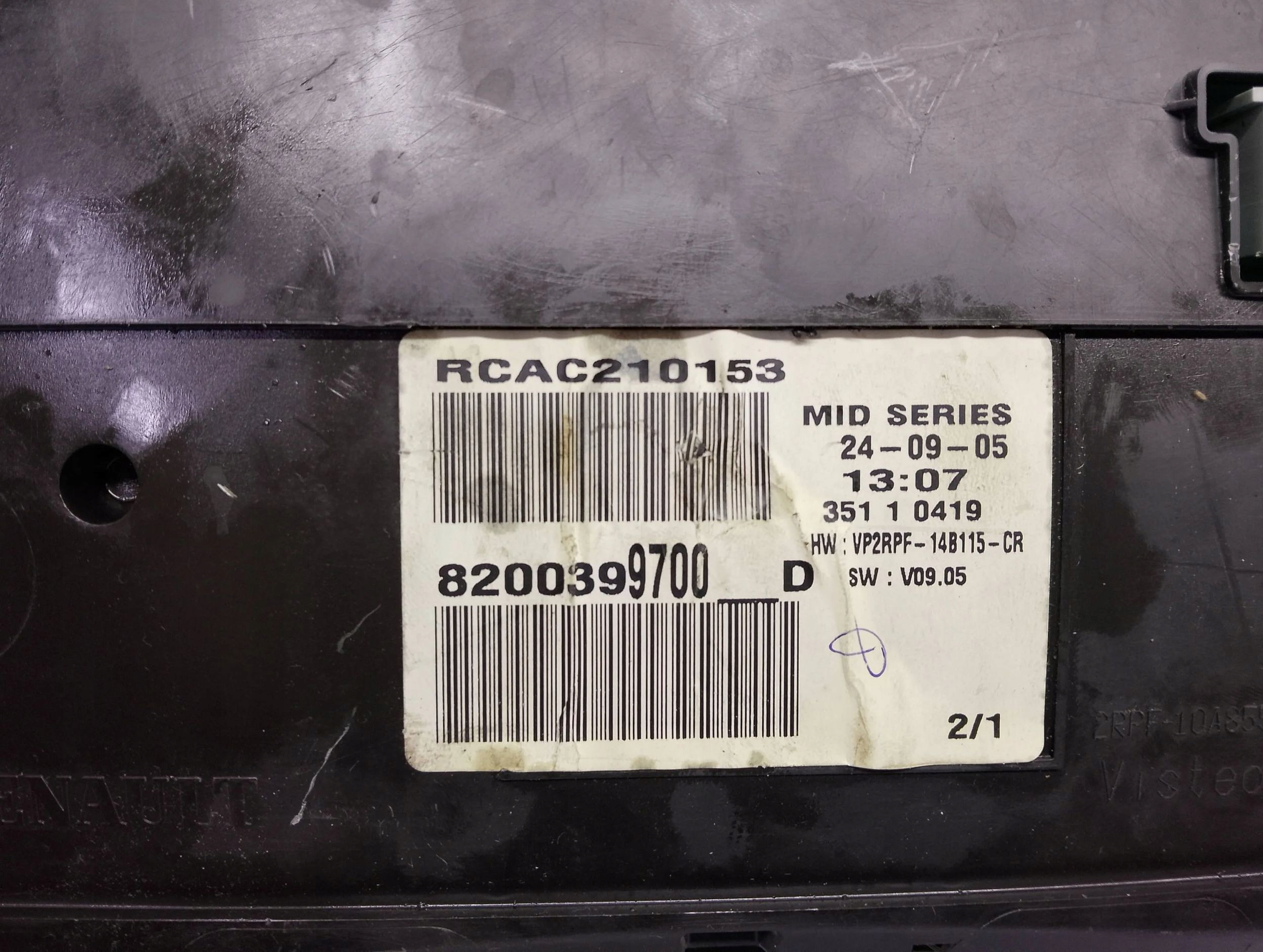 dials dials Renault Megane 2 II 8200399700