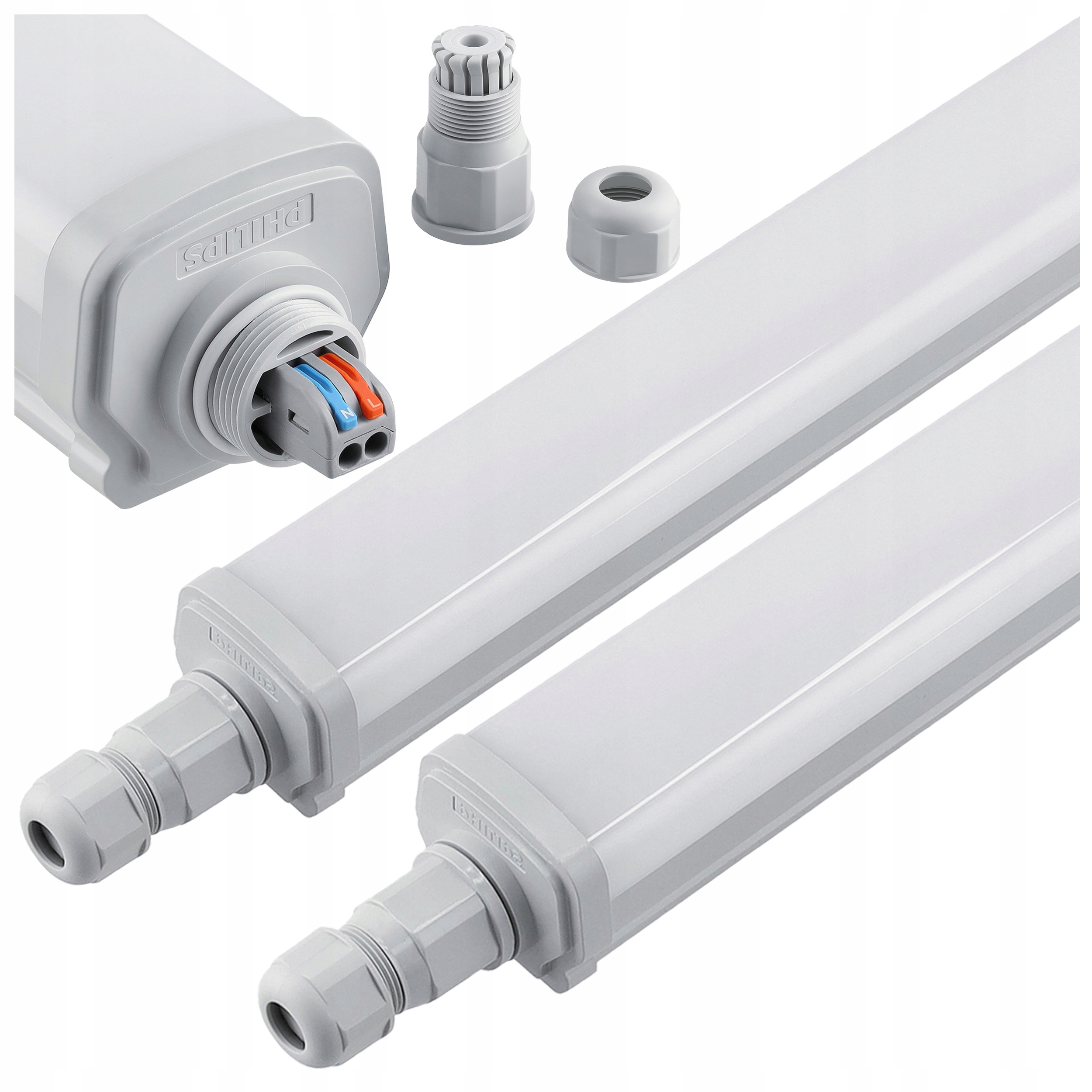 2x Svietidlo Led hermetická vzduchotesná lampa 120 cm 30 W 3600 lm 4000K neutrálna