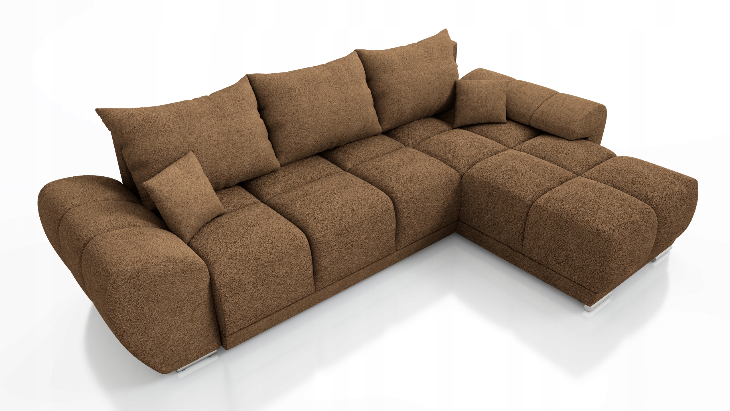 Cappuccino Rohová Sedací Souprava S Funkcí Spaní Rozkládací Rohová Sedačka Honey Nádoba